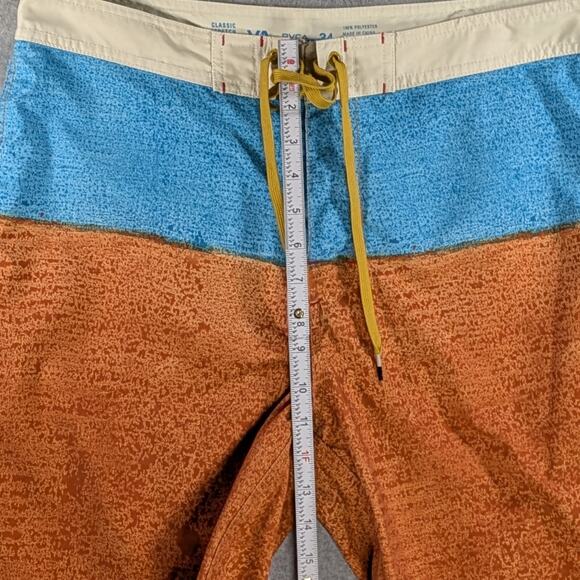 RVCA Two Tone Board Shorts Orange Blue Men’s Size 34 - Picture 11 of 11